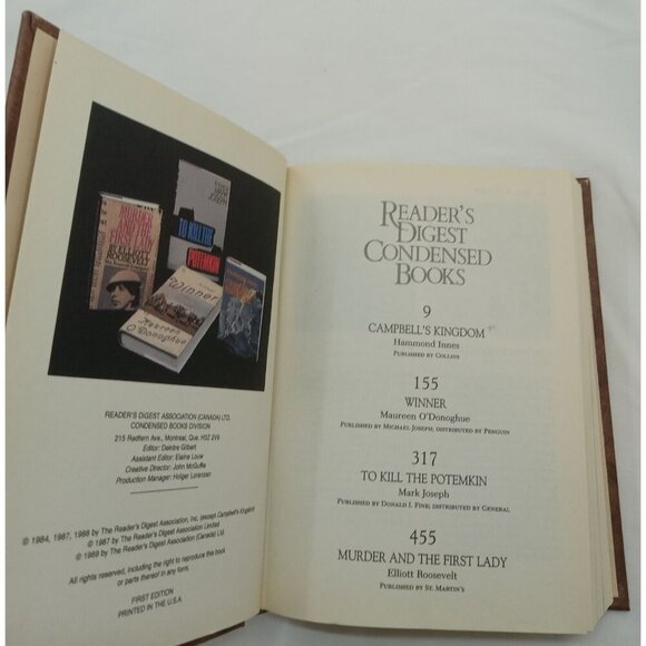 1989 Reader's Digest Condensed 1st Ed HC Leather Gilt Vtg NM Classic - Picture 11 of 13